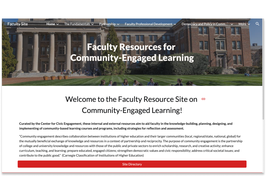 Website Homepage